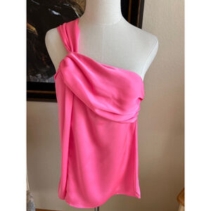 Women's Ramy Brook Jocelyn Top L, Wild Pink